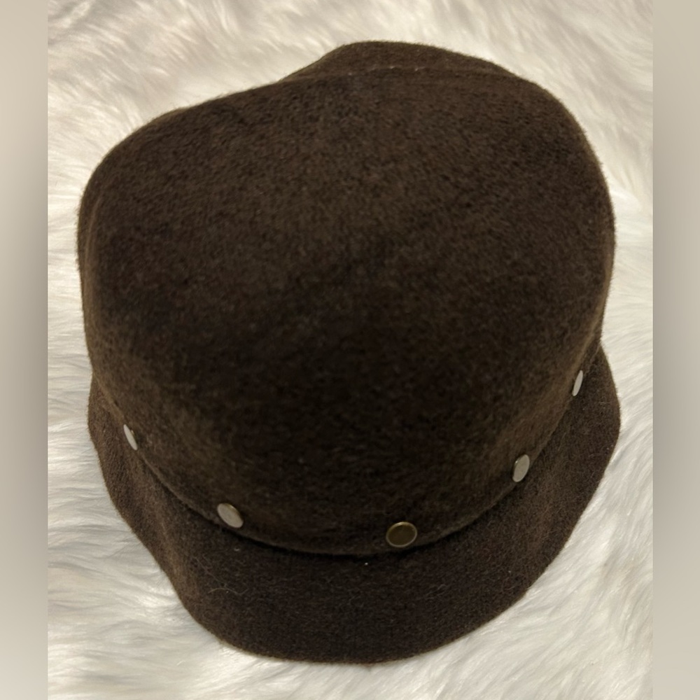 August Hats Brown Wool Blend Bucket Hat